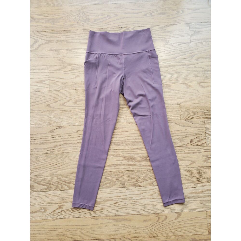 Athleta Womens S/T Salutation Stash High Rise 7/8 Tight Leggings Pockets EUC